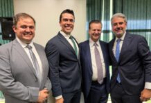 Rodrigo Pinheiro e Anderson Luiz prestigiam filiação de Fernando Monteiro ao PSD