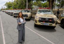Raquel Lyra reforça segurança pública com entrega de R$ 73 milhões em armas, viaturas e helicóptero