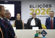 Raquel Lyra prestigia posse de Fernando Cerqueira na presidência do TRE-PE