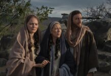 Para Beth Goulart, interpretar Maria é celebrar a força do feminino e a devoção cristã Madelena (Marina Pacheco), Maria (Beth Goulart) e João (Washington Machado)