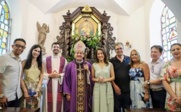 Em Olinda, Raquel Lyra anuncia obras de R$ 1,4 milhão de contenção de encostas e reforma do Santuário Mãe Rainha