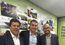 Jefferson Tepo prestigia filiação de Mendonça Filho(PL) em Brasília