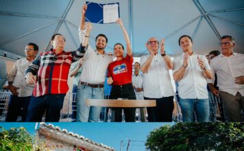 Em Calçado, Raquel Lyra entrega a 280ª cozinha comunitária do Estado, dois ônibus escolares e anuncia a pavimentação de diversas ruas do município