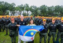 Raquel Lyra entrega 2.157 novos soldados da Polícia Militar às ruas do Grande Recife