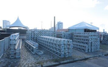 Montagem da estrutura do São João 2026 começa em Caruaru