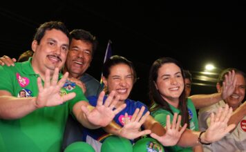 Surubim: Mendonça participa de caminhada com Raquel, Chaparral e Juliana de Chaparral
