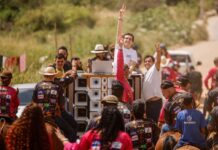 Raffiê inicia campanha defendendo a vaquejada, com adesivaço na Casa 22 e forte mobilização na Zona Rural