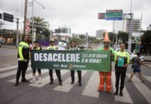 AMC realiza ação de conscientização pelo Dia Mundial do Pedestre