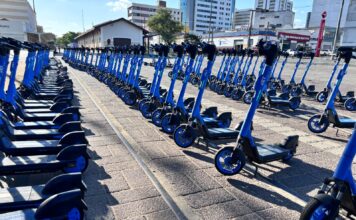 Patinetes elétricos já substituíram mais de 8 mil deslocamentos de carro em duas semanas em Caruaru